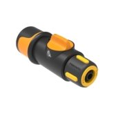 Hose connector, On/Off 9mm (3/8")